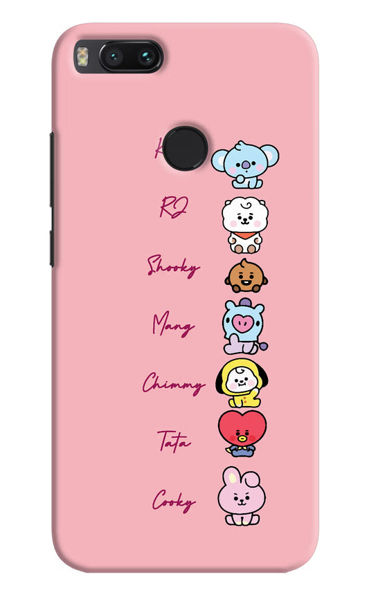 BTS names Mi A1 Hard Case Back Cover by Casekaro