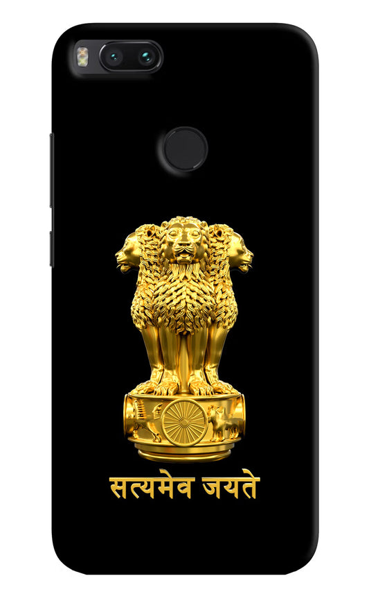 Satyamev Jayate Golden Mi A1 Hard Case Back Cover by Casekaro