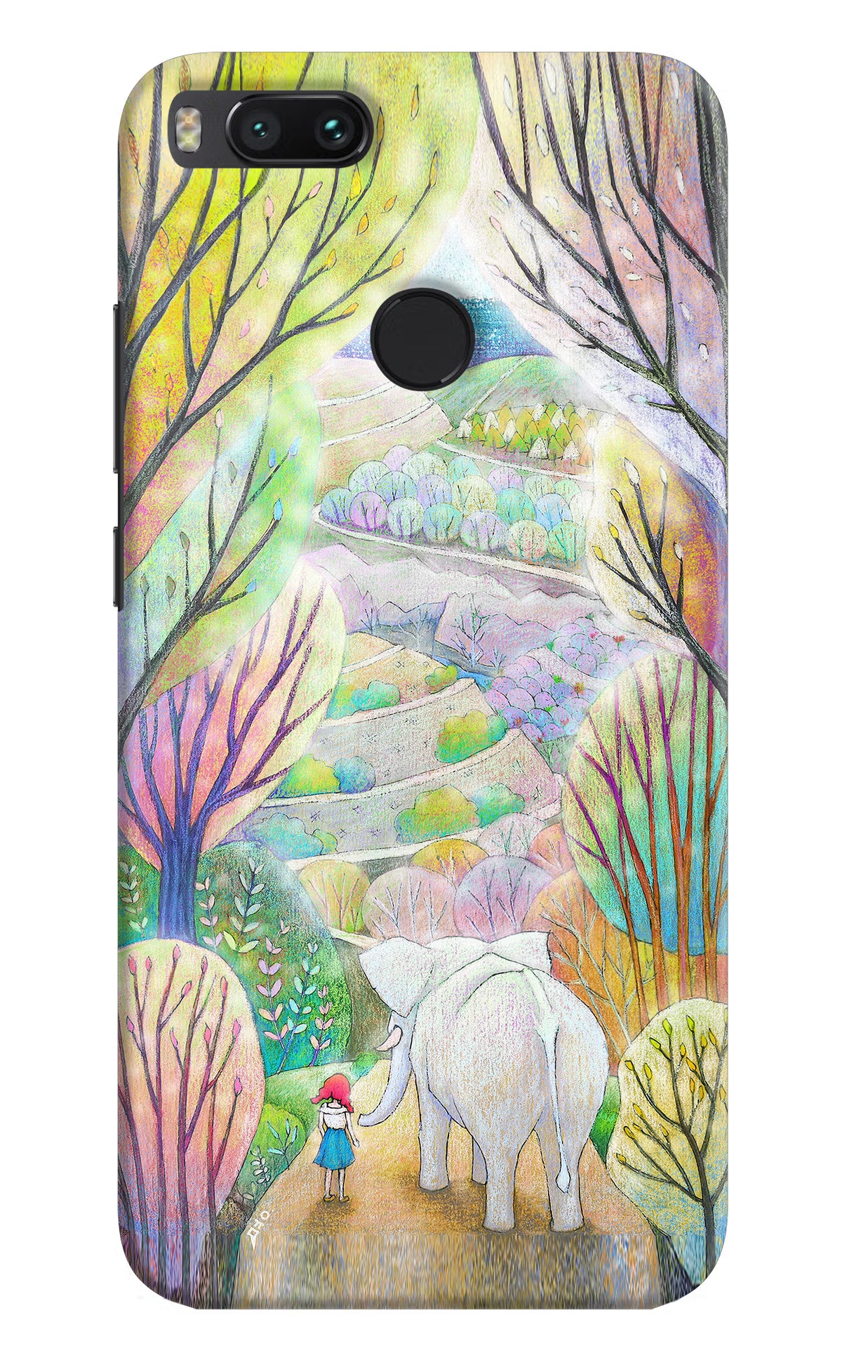 Nature Painting Mi A1 Hard Case Back Cover by Casekaro