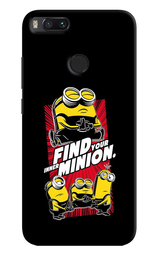 Find your inner Minion Mi A1 Hard Case Back Cover by Casekaro