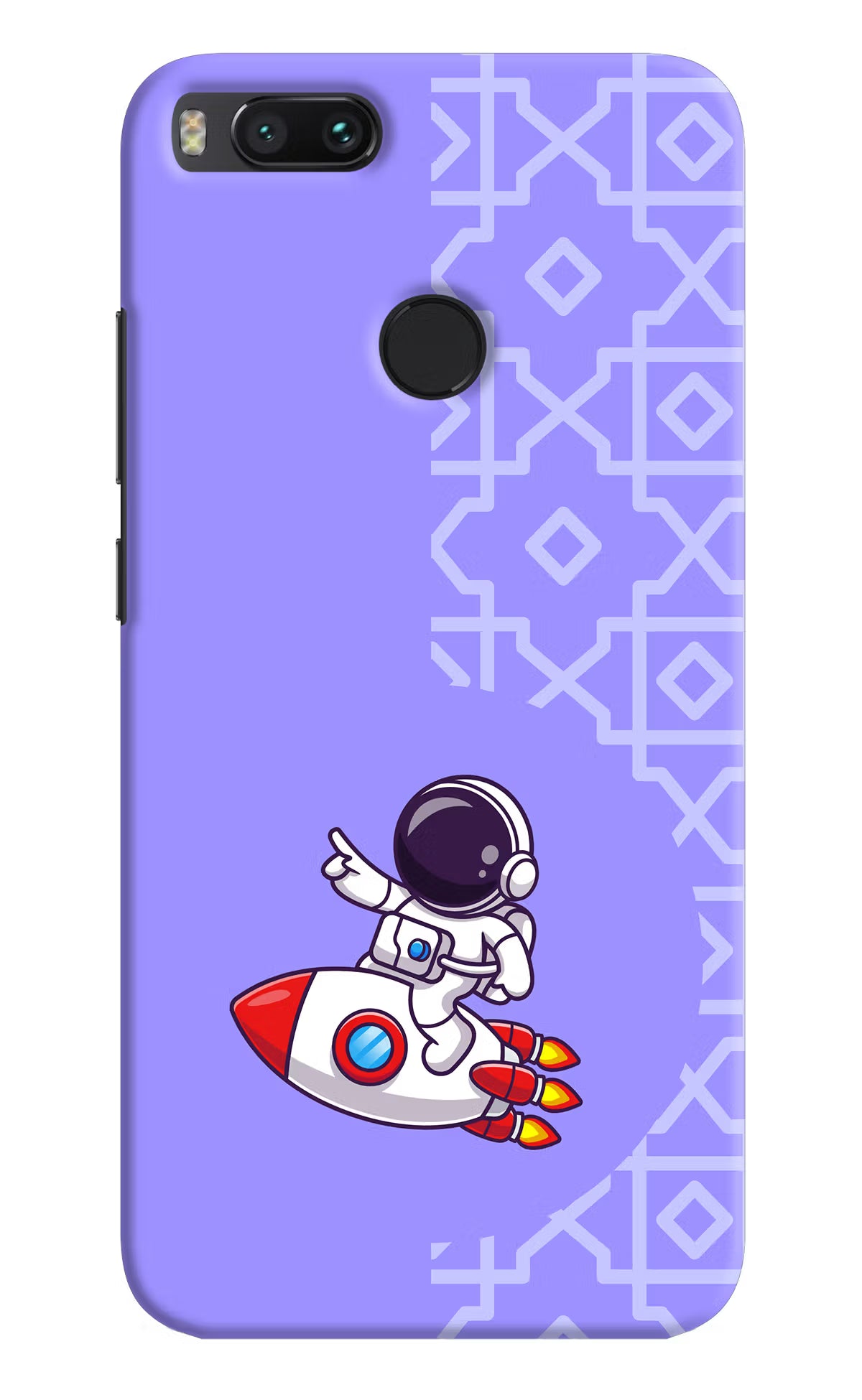 Cute Astronaut Mi A1 Hard Case Back Cover by Casekaro