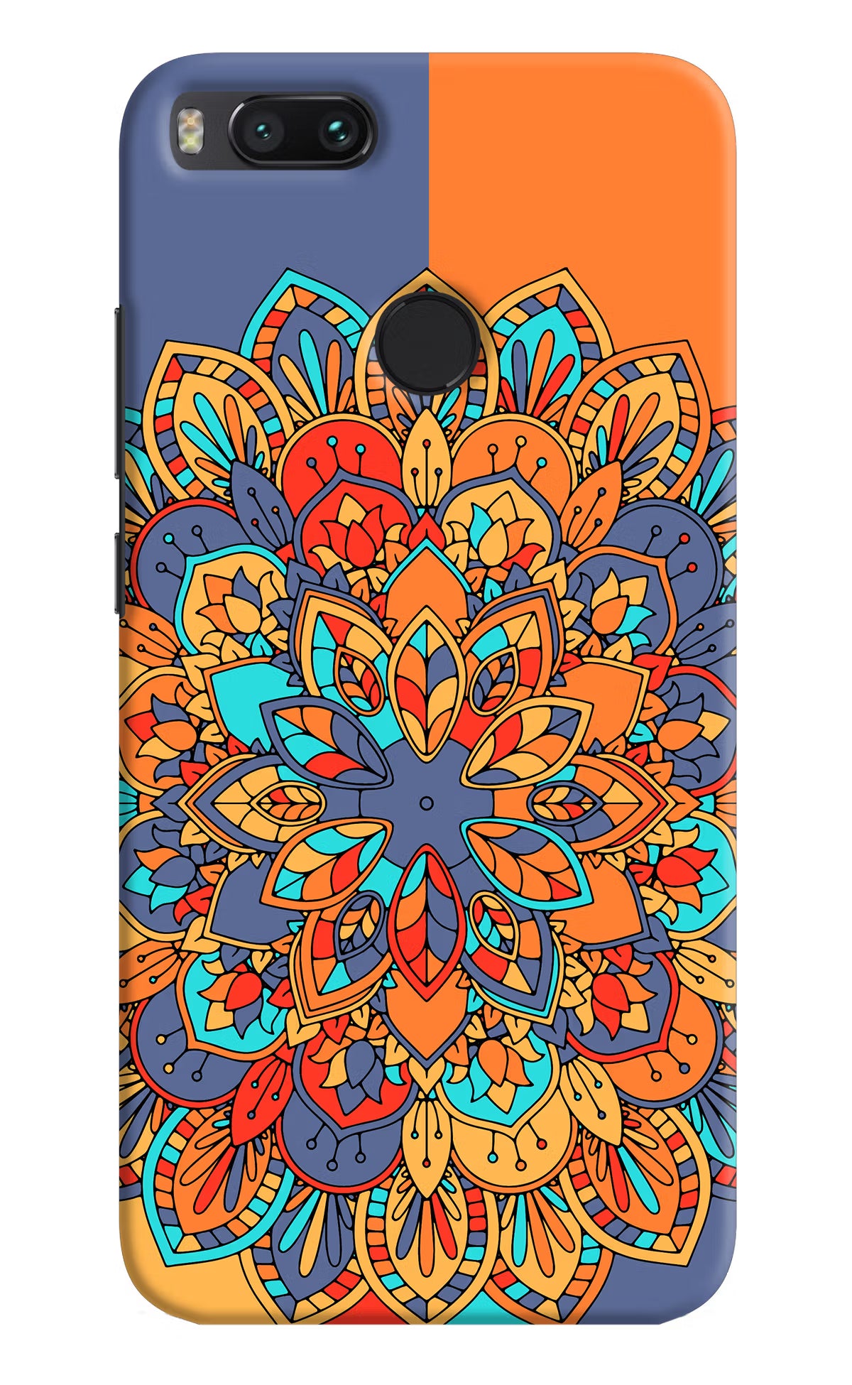 Color Mandala Mi A1 Hard Case Back Cover by Casekaro