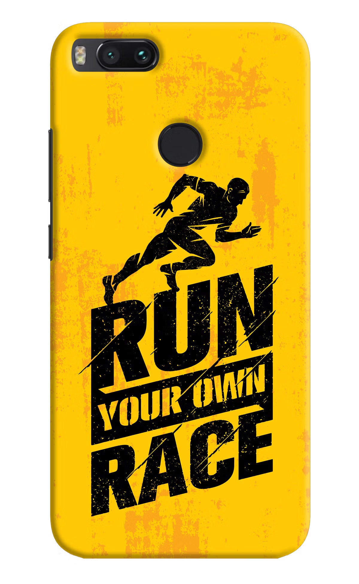 Run Your Own Race Mi A1 Hard Case Back Cover by Casekaro