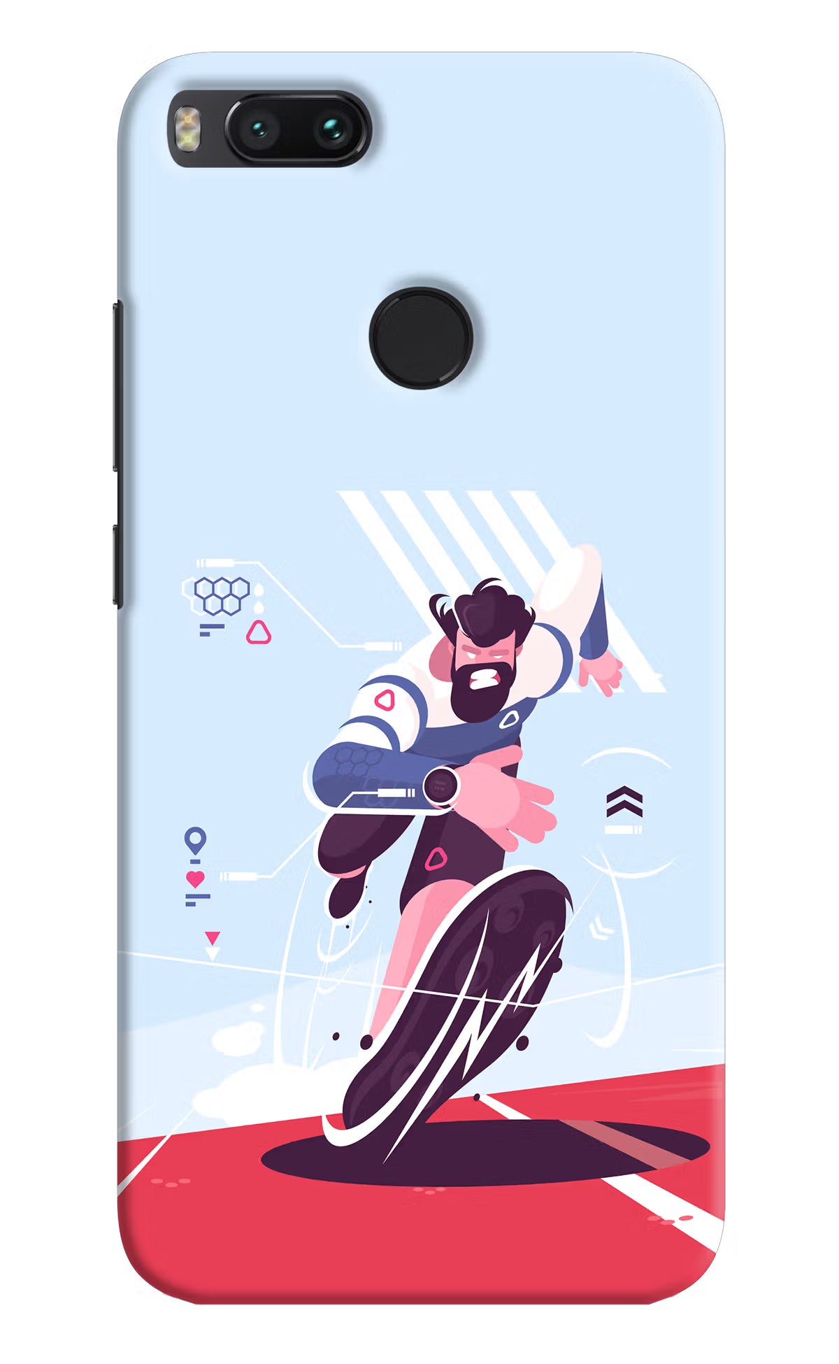 Run Pro Mi A1 Hard Case Back Cover by Casekaro