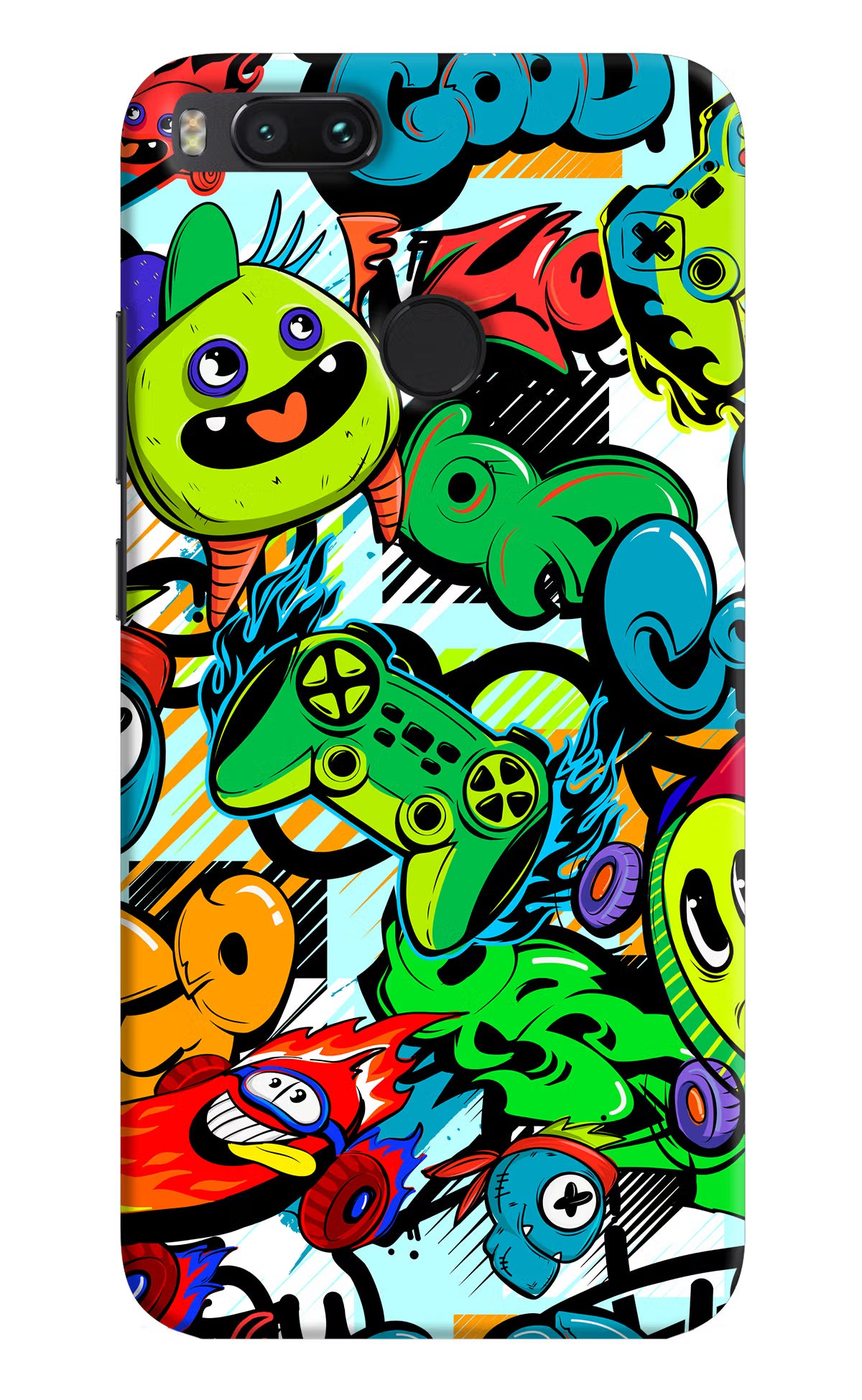 Game Doodle Mi A1 Hard Case Back Cover by Casekaro