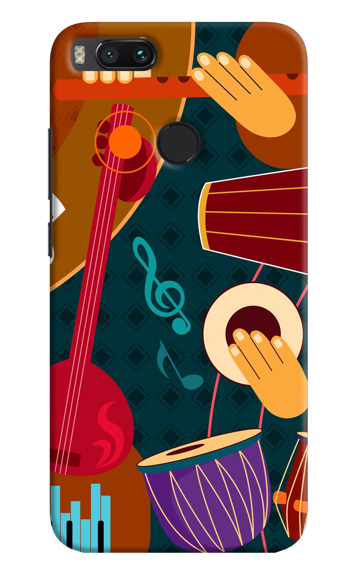 Music Instrument Mi A1 Hard Case Back Cover by Casekaro