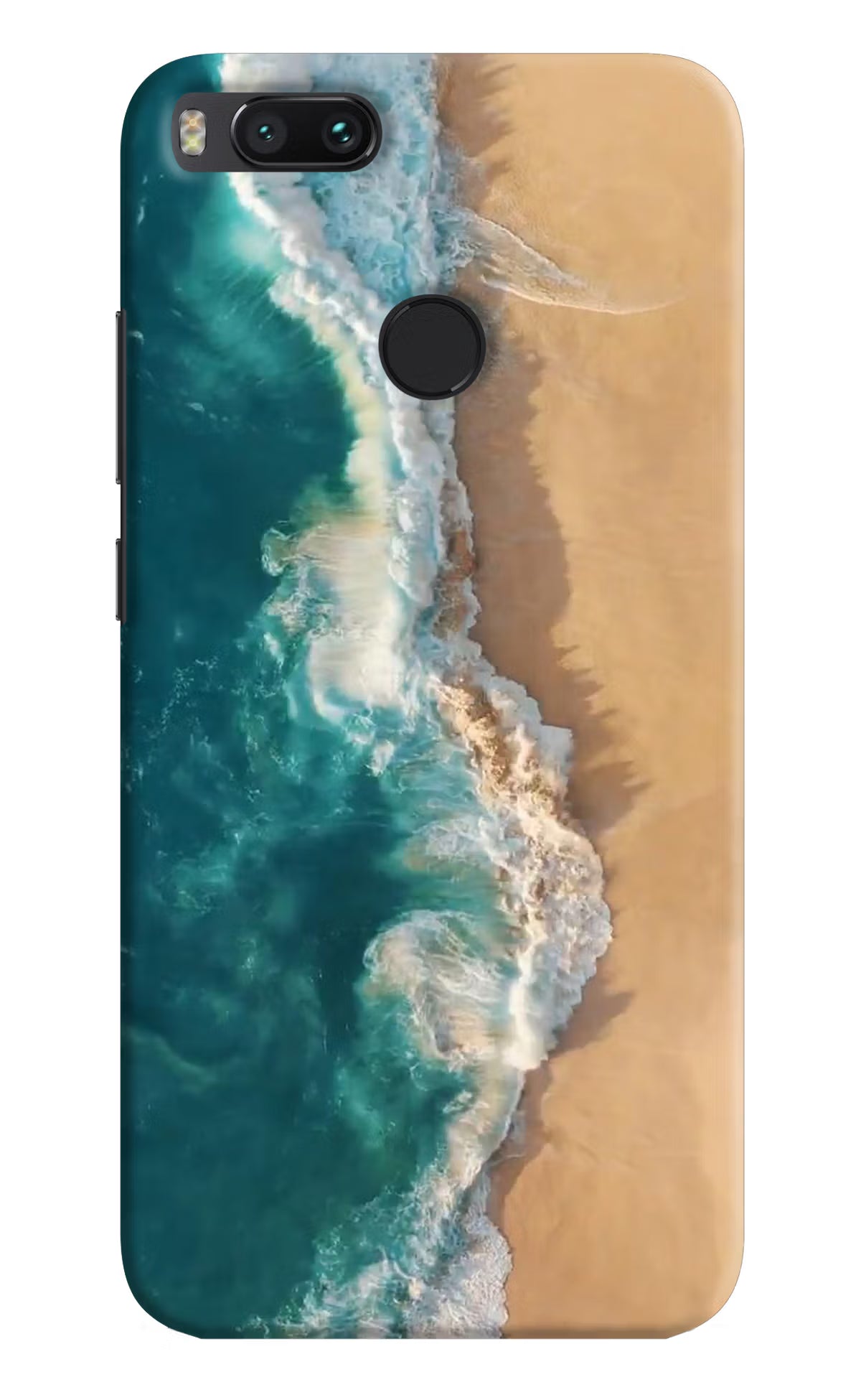 Ocean Beach Mi A1 Hard Case Back Cover by Casekaro