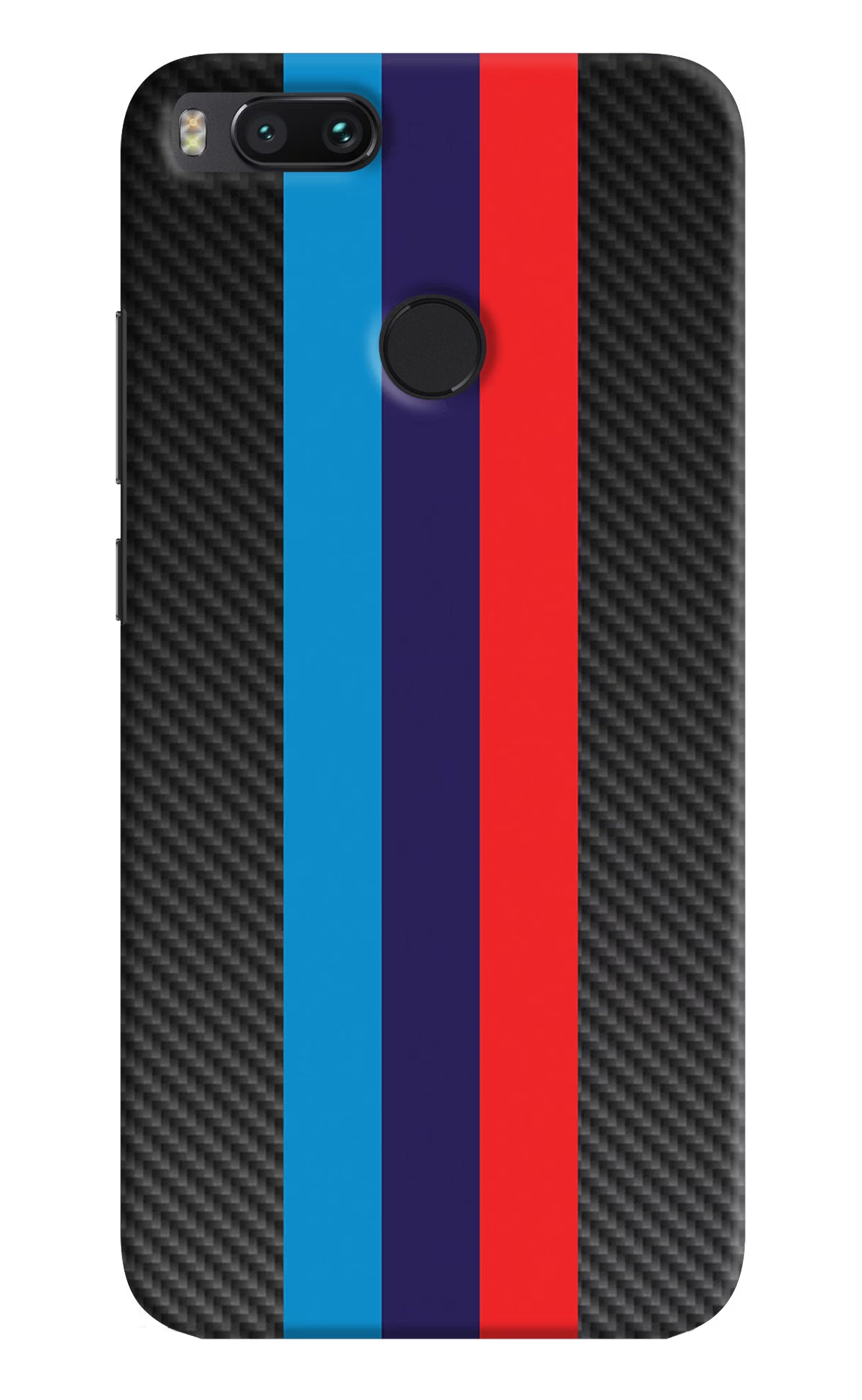 BMW Stripes Pattern Mi A1 Hard Case Back Cover by Casekaro