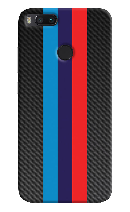 BMW Stripes Pattern Mi A1 Hard Case Back Cover by Casekaro