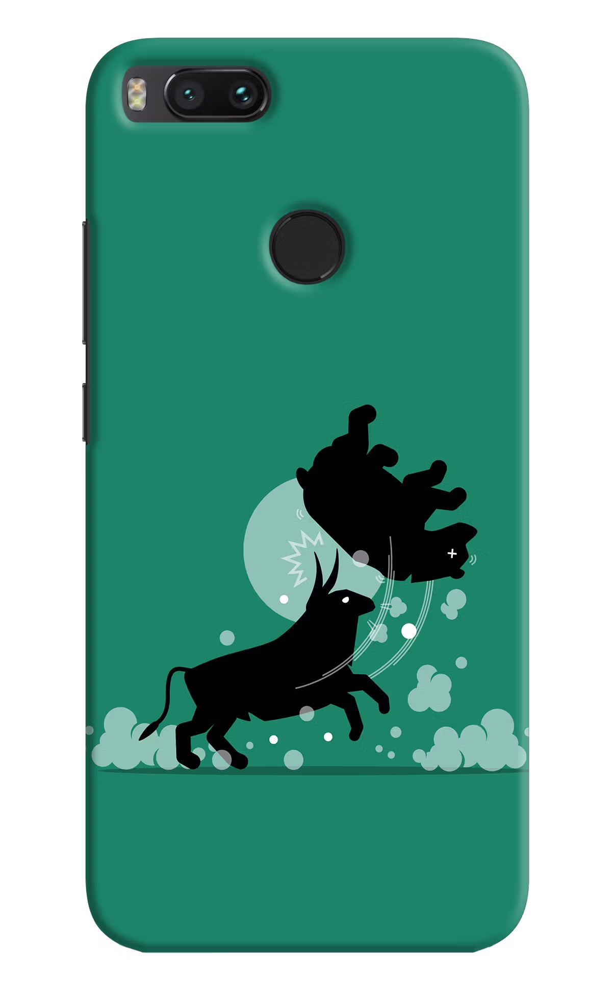 Bull Conqueror Mi A1 Hard Case Back Cover by Casekaro