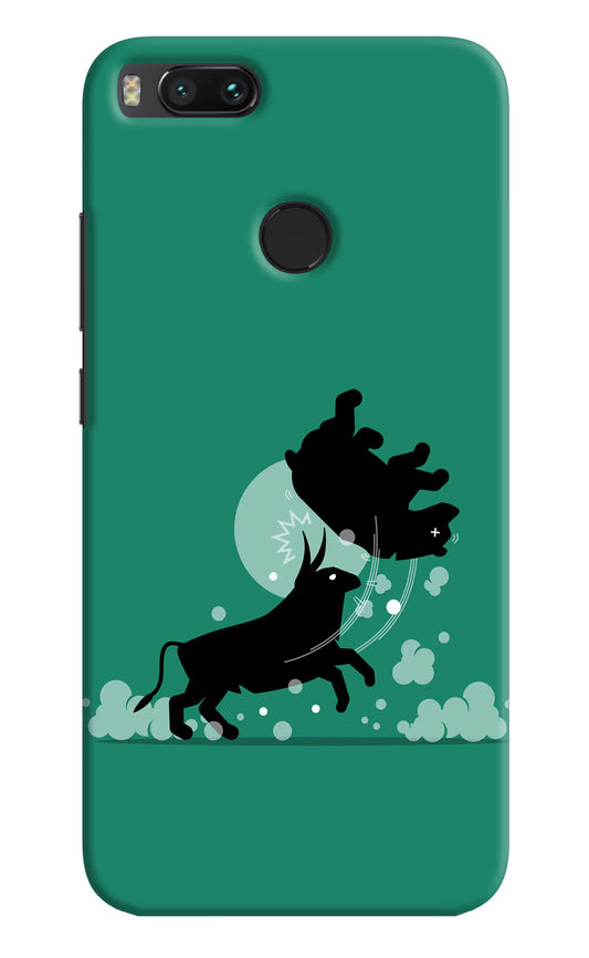 Bull Conqueror Mi A1 Hard Case Back Cover by Casekaro