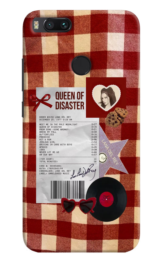 Queen of Disaster Mi A1 Hard Case Back Cover by Casekaro