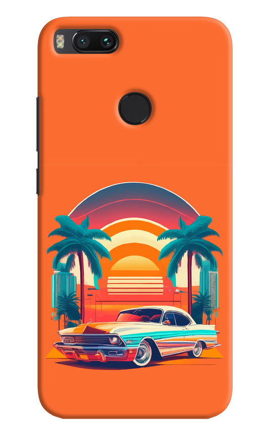 Palm Drive 80s Mi A1 Hard Case Back Cover by Casekaro