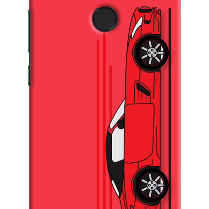Red Velocity Mi A1 Hard Case Back Cover by Casekaro