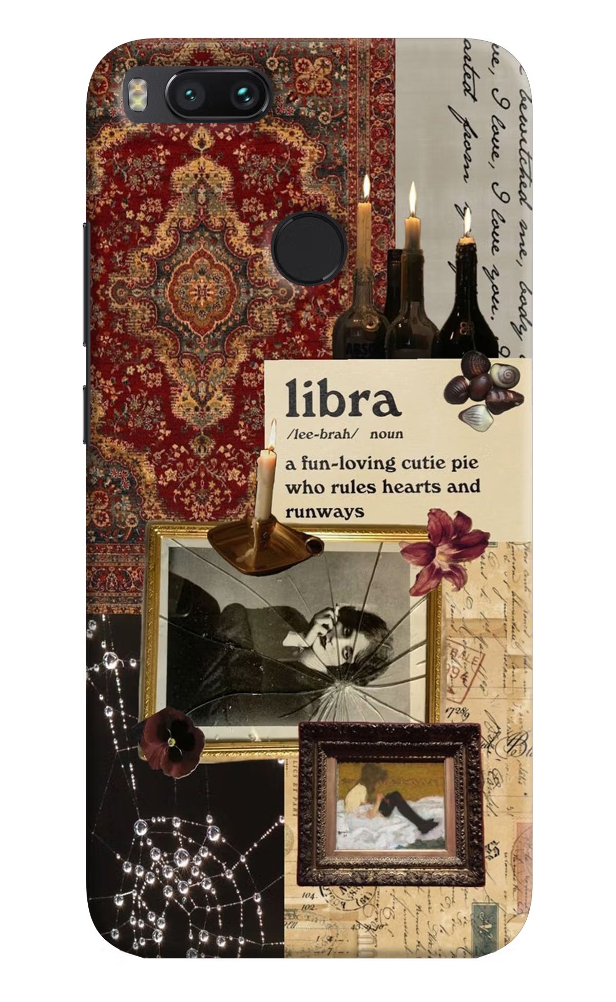 Libra Zodiac Mi A1 Hard Case Back Cover by Casekaro