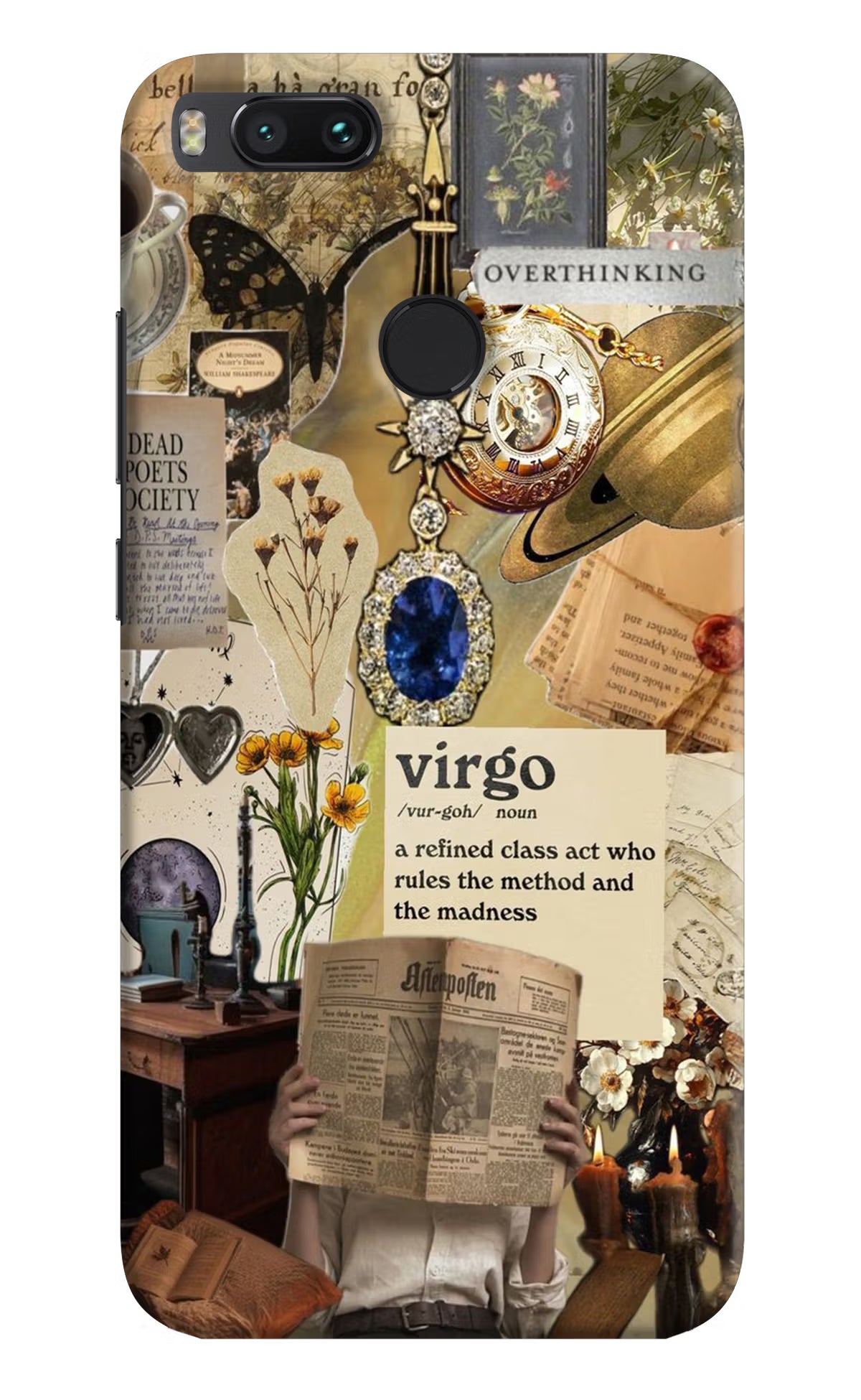 Virgo Zodiac Mi A1 Hard Case Back Cover by Casekaro