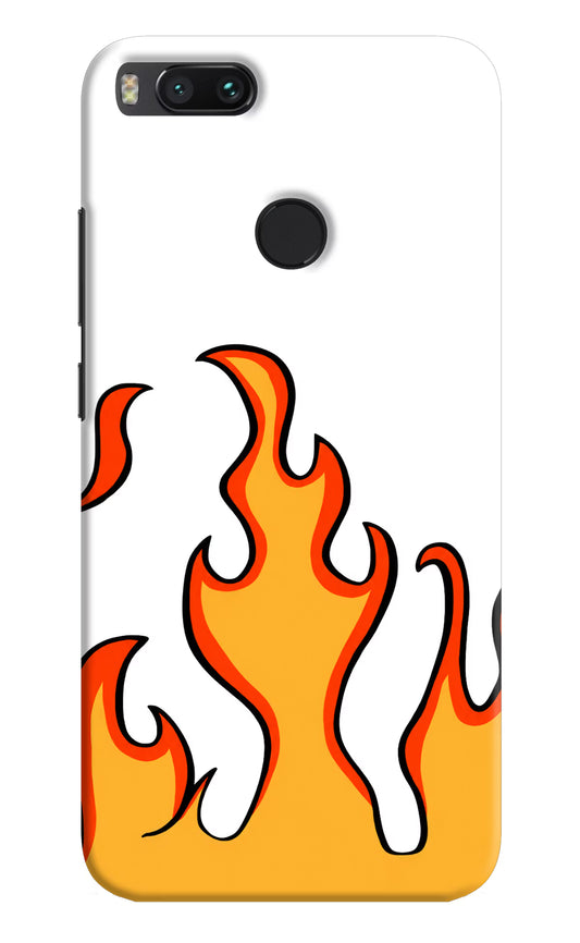 Fired Up – White Mi A1 Hard Case Back Cover by Casekaro