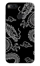 Twin Dragons Mi A1 Hard Case Back Cover by Casekaro