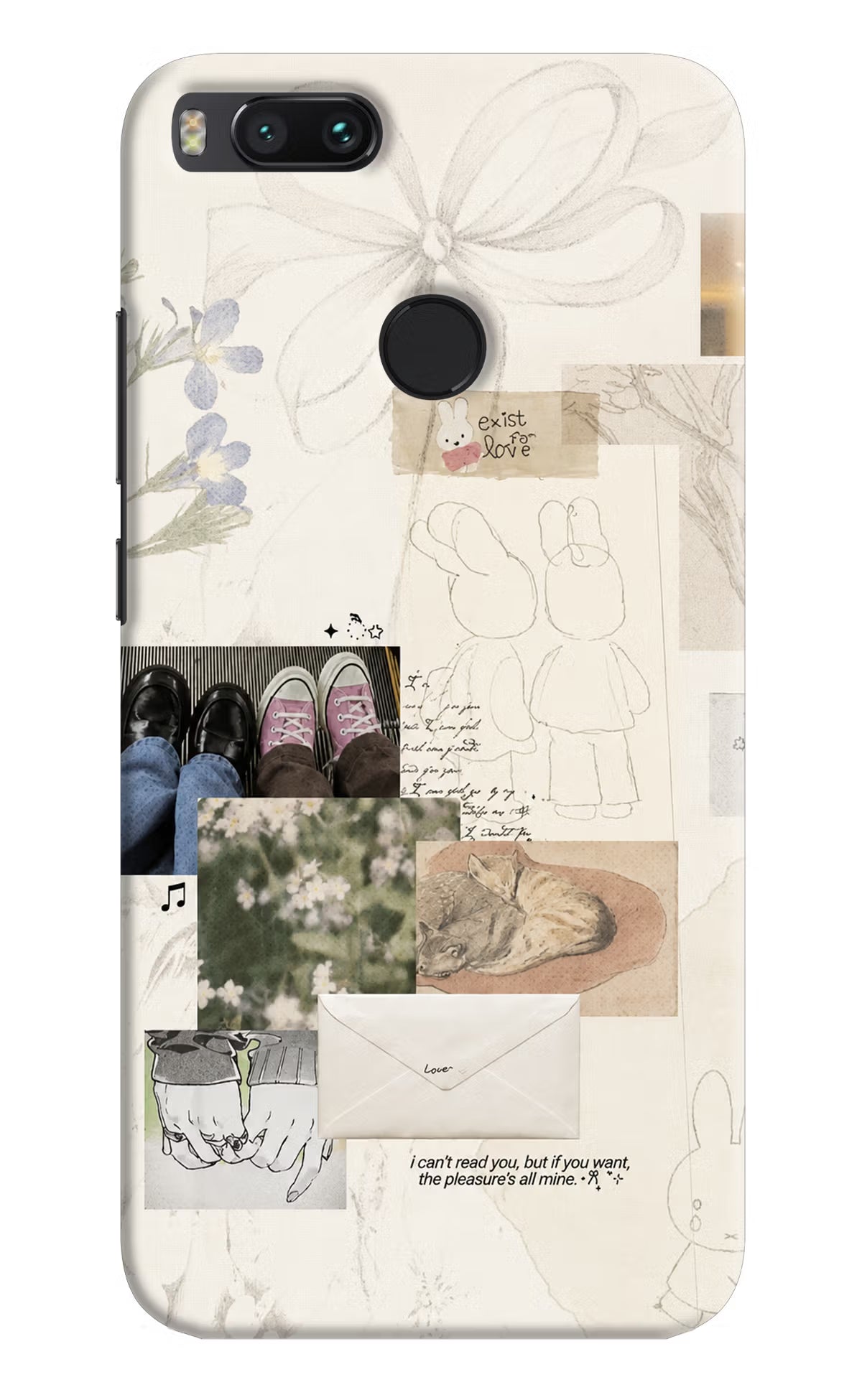Soft Aesthetic Mi A1 Back Cover