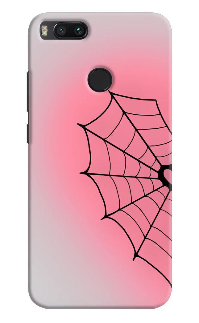 Pink Web Mi A1 Hard Case Back Cover by Casekaro