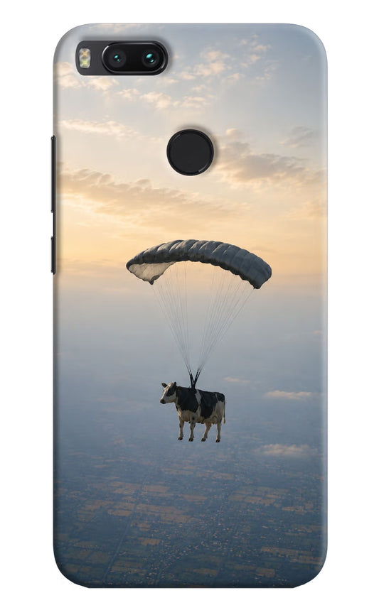 Skydiving Cow Mi A1 Hard Case Back Cover by Casekaro