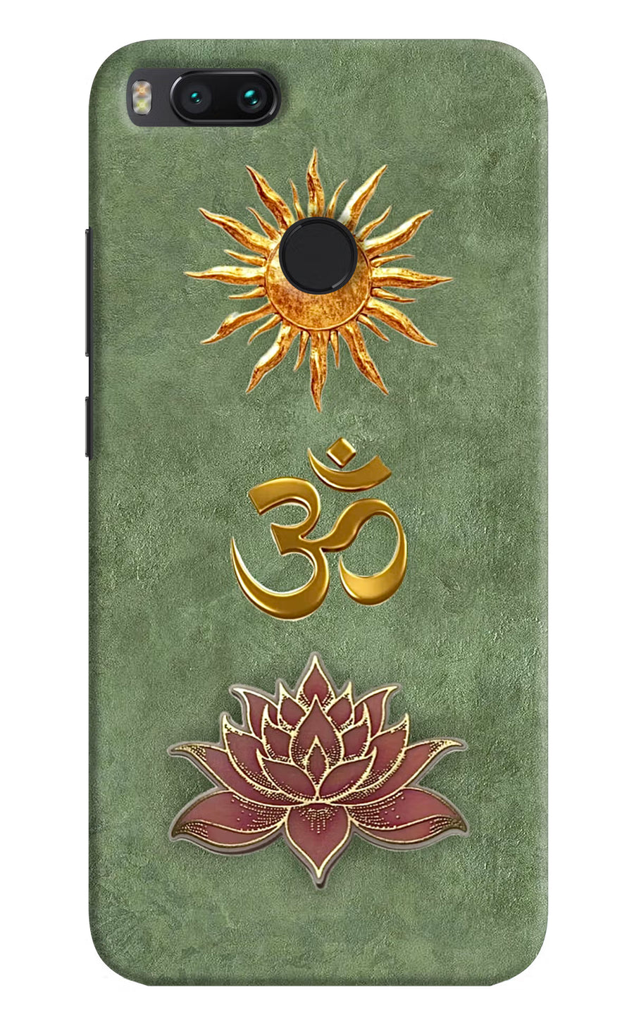 Om & Lotus Mi A1 Back Cover, Hard case