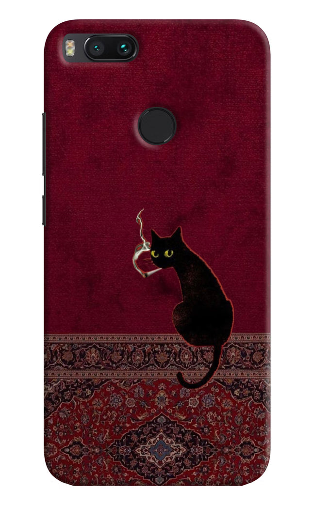Midnight Cat Mi A1 Back Cover