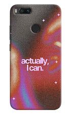 Pink Aura Mi A1 Back Cover