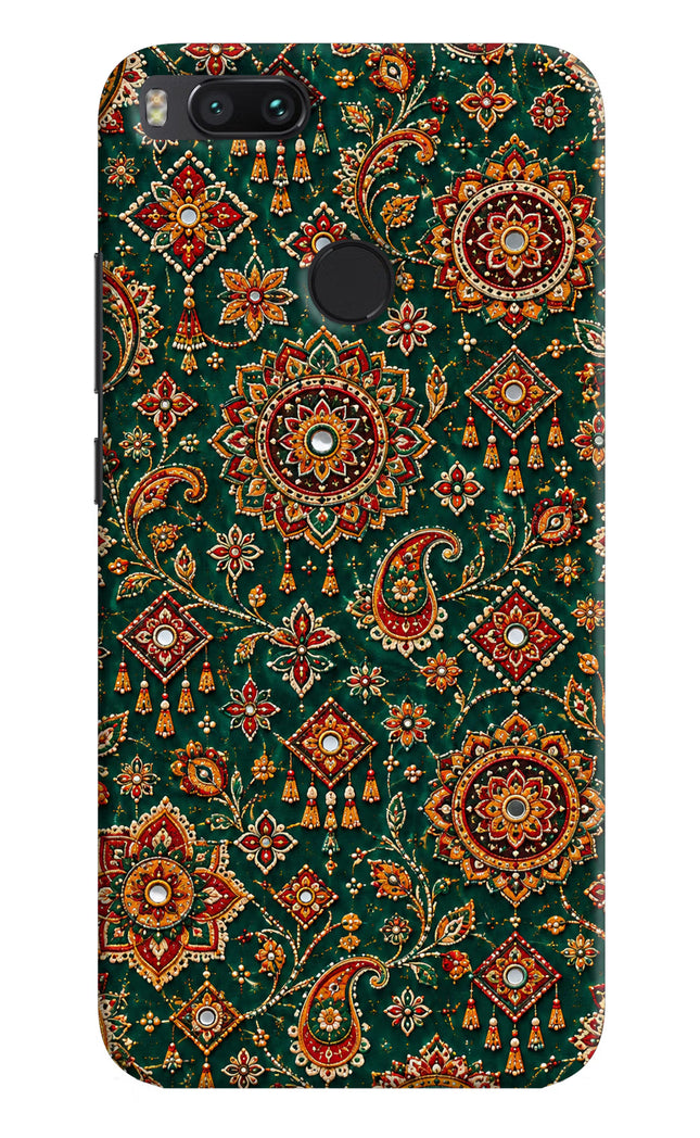 Green Pataka Mi A1 Hard Case Back Cover by Casekaro