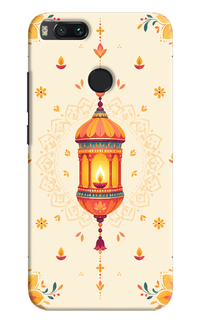 Golden Lantern Mi A1 Hard Case Back Cover by Casekaro