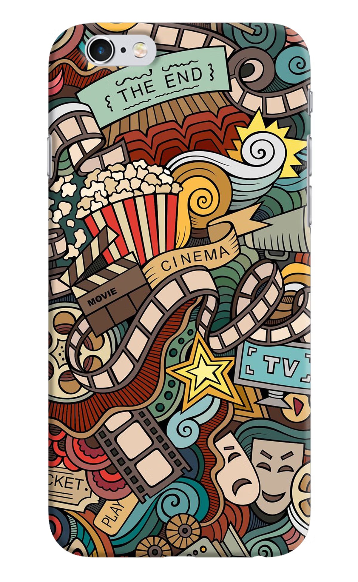 Cinema Abstract iPhone 6/6s Hard Case Back Cover by Casekaro