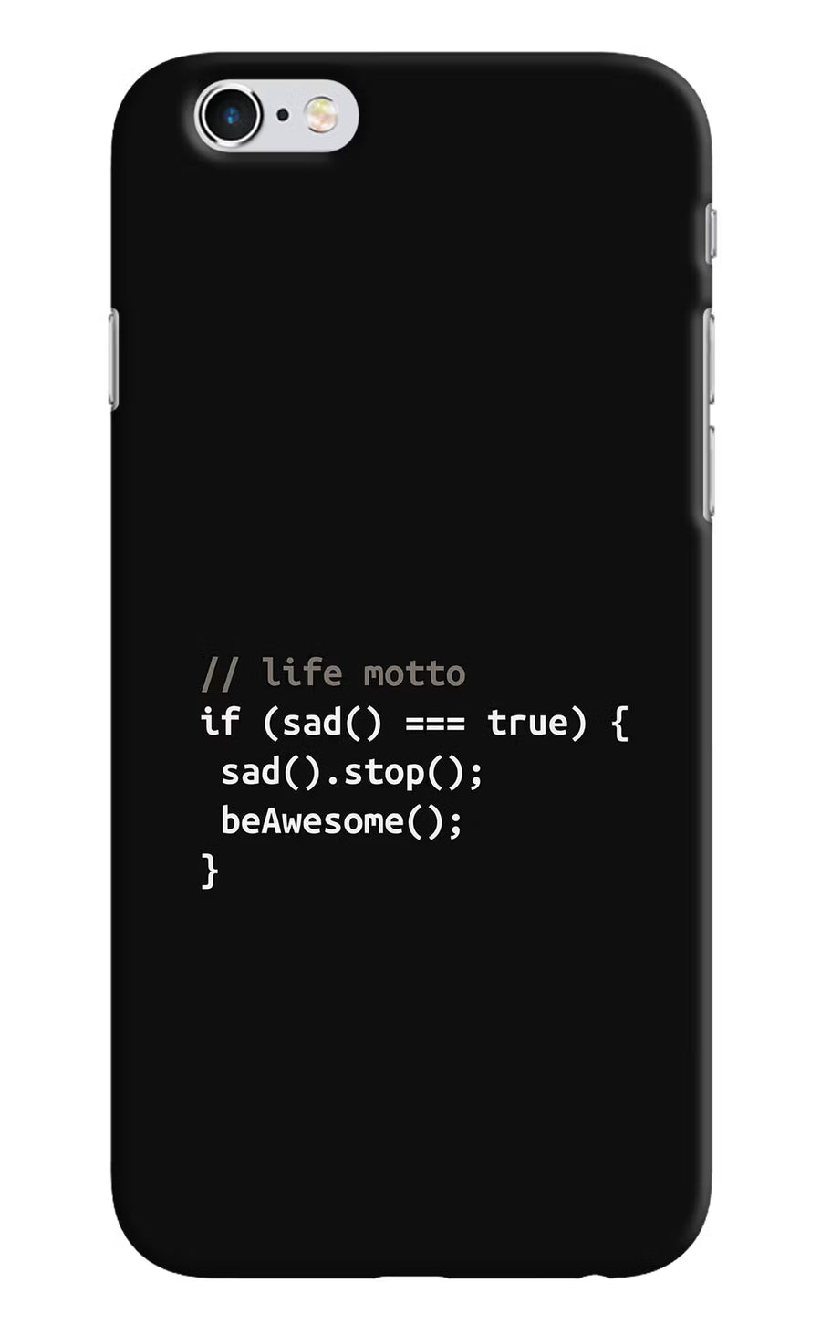 Life Motto Code iPhone 6/6s Back Cover, Hard case