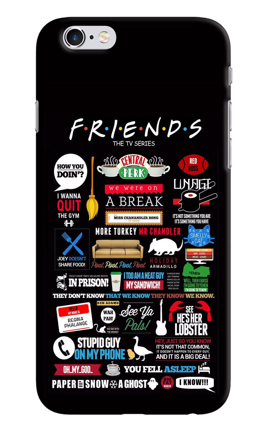 FRIENDS iPhone 6/6s Back Cover, Hard case