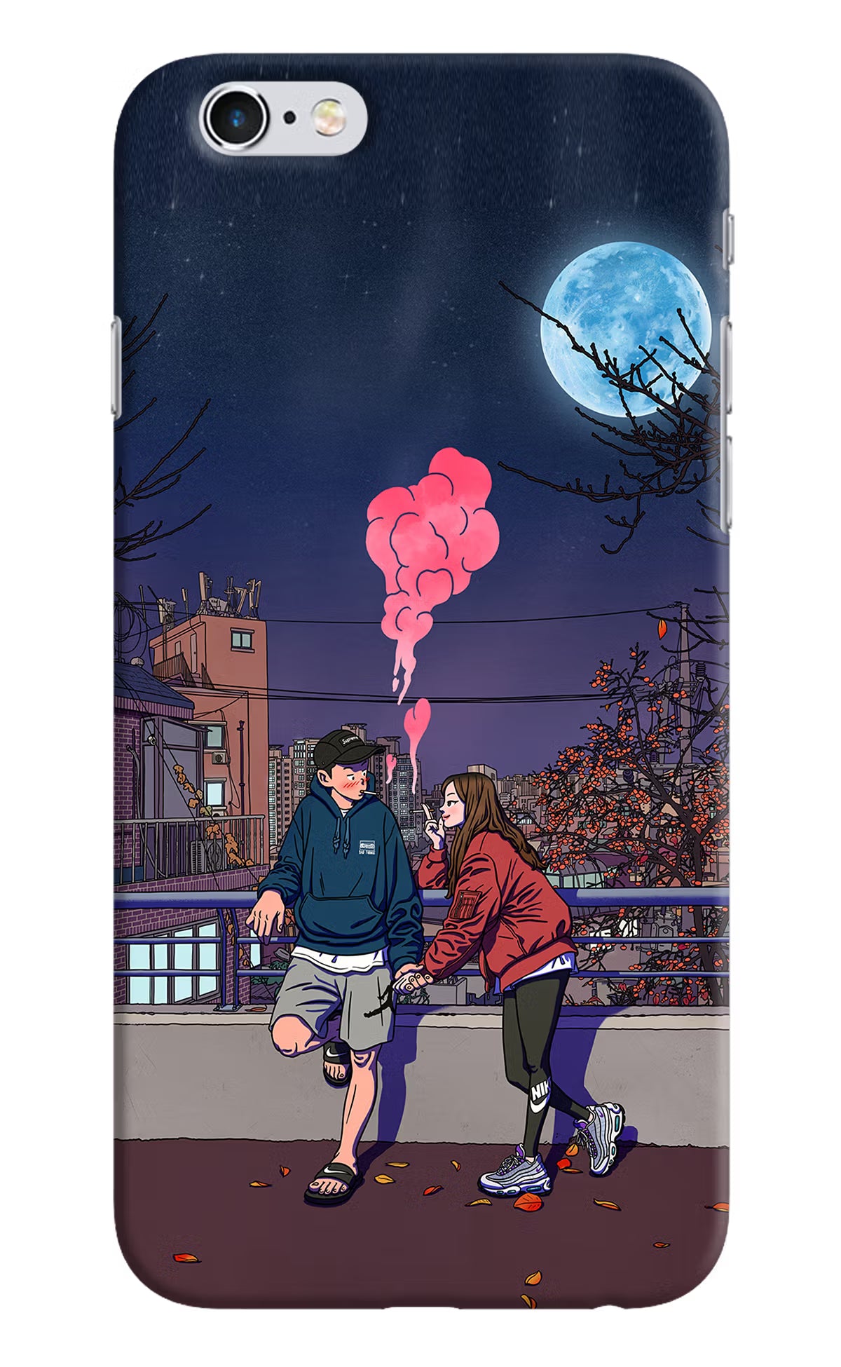 Chilling Couple iPhone 6/6s Hard Case Back Cover by Casekaro