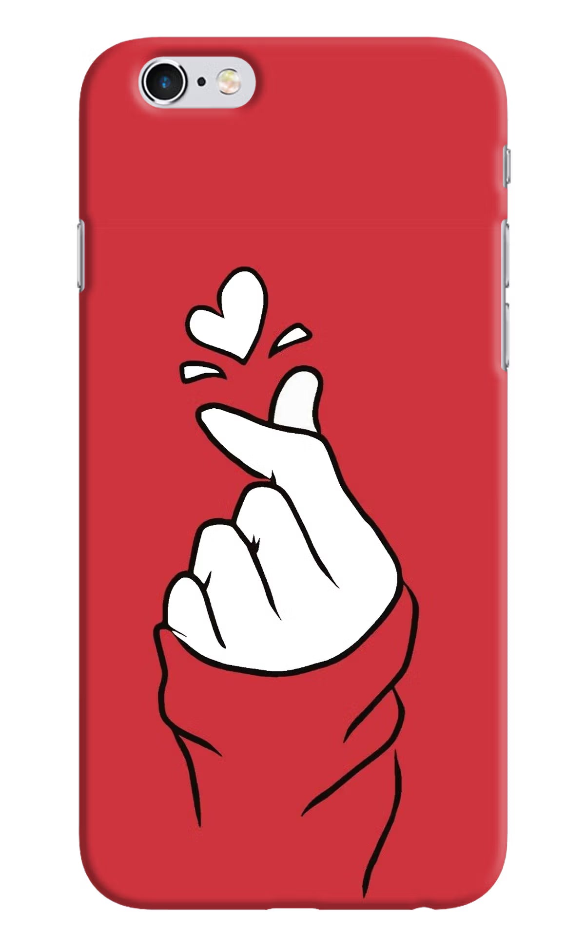 Korean Love Sign iPhone 6/6s Hard Case Back Cover by Casekaro