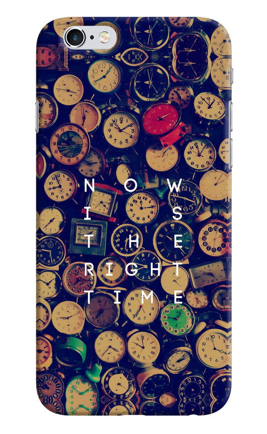 Now is the Right Time Quote iPhone 6/6s Hard Case Back Cover by Casekaro