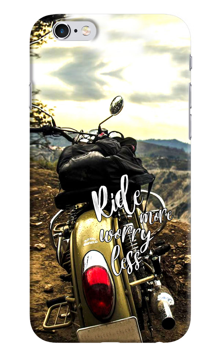 Ride More Worry Less iPhone 6/6s Back Cover, Hard case