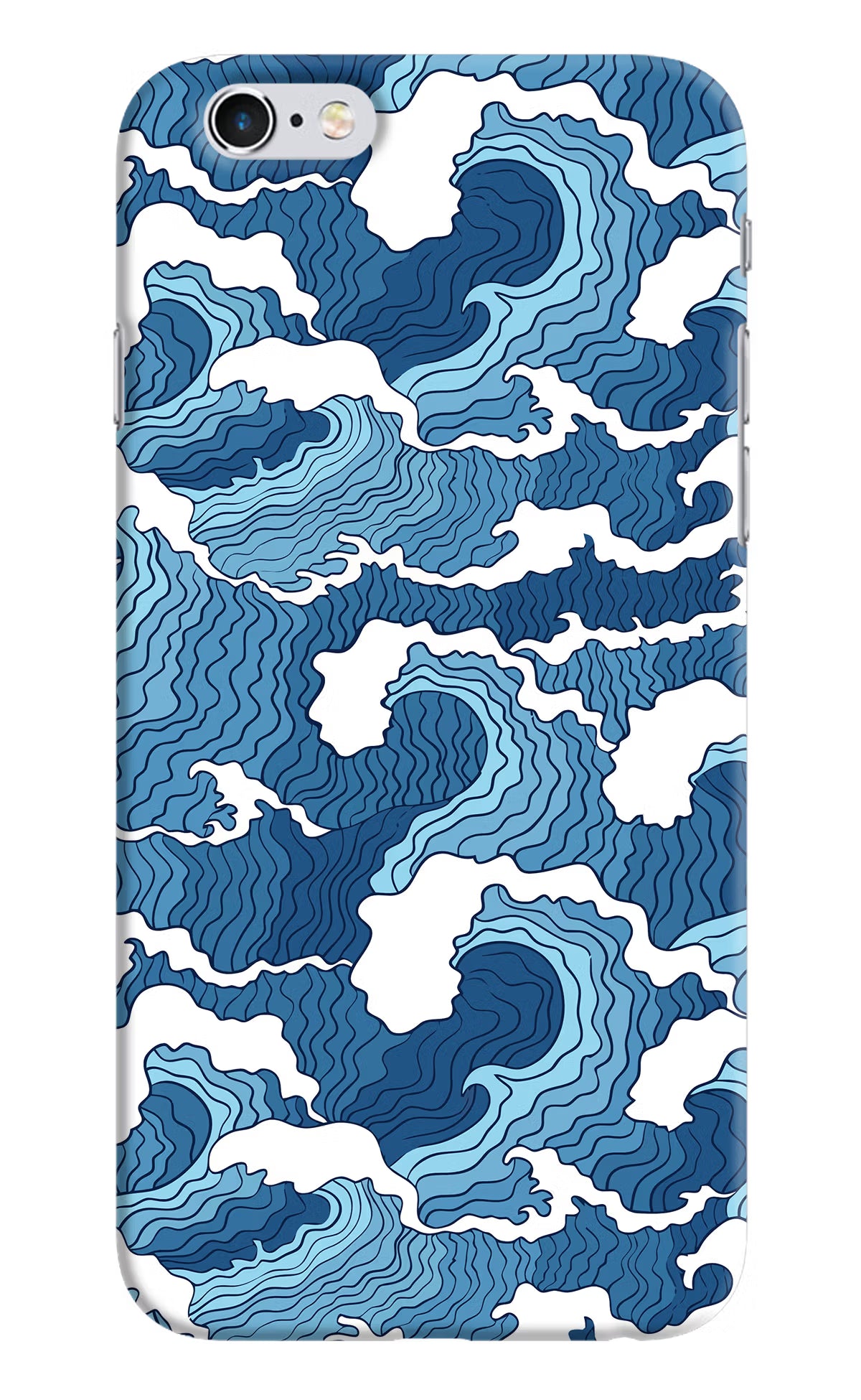 Blue Waves iPhone 6/6s Hard Case Back Cover by Casekaro