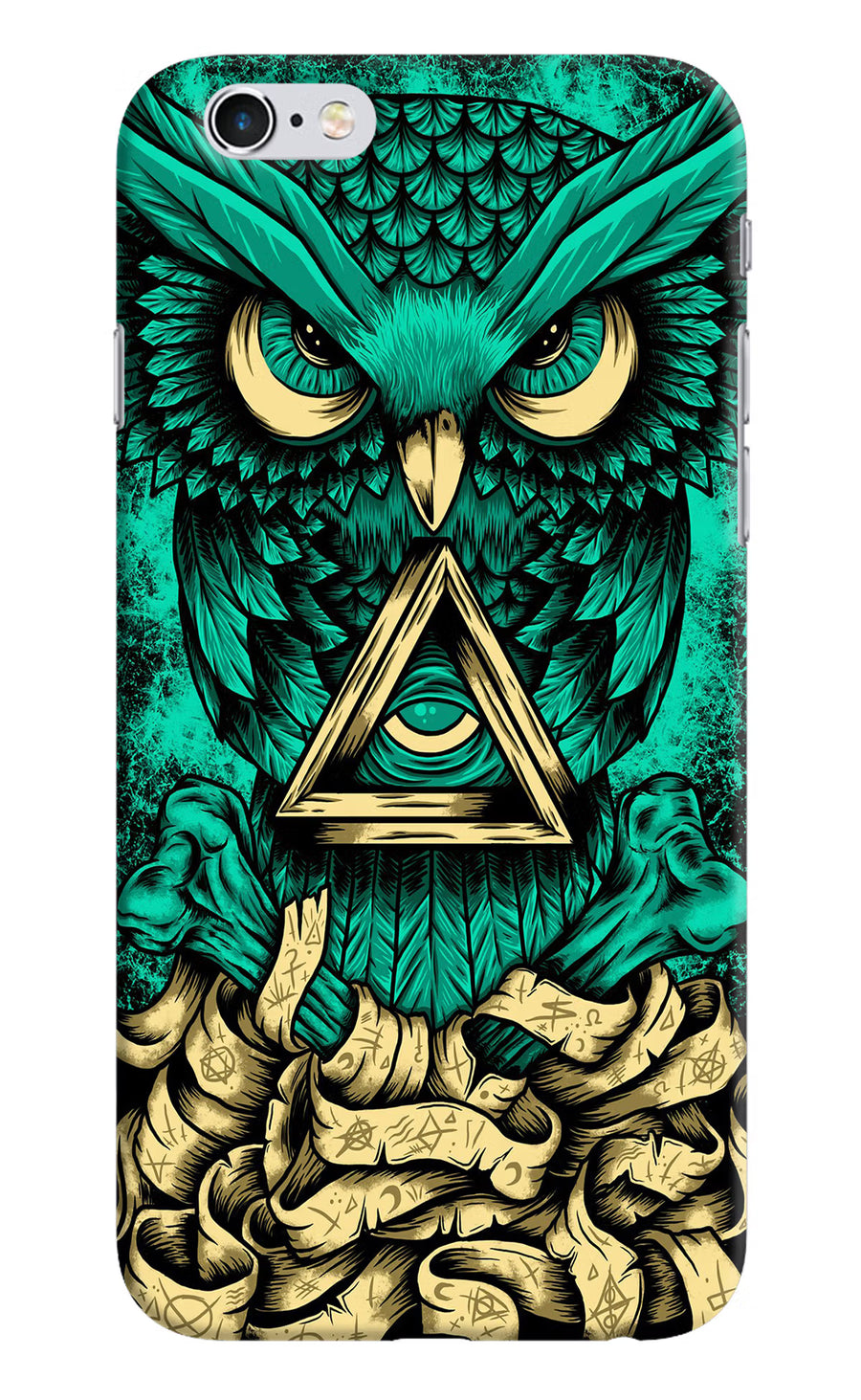 Green Owl iPhone 6/6s Back Cover, Hard case