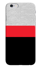 Tri Color Pattern iPhone 6/6s Hard Case Back Cover by Casekaro