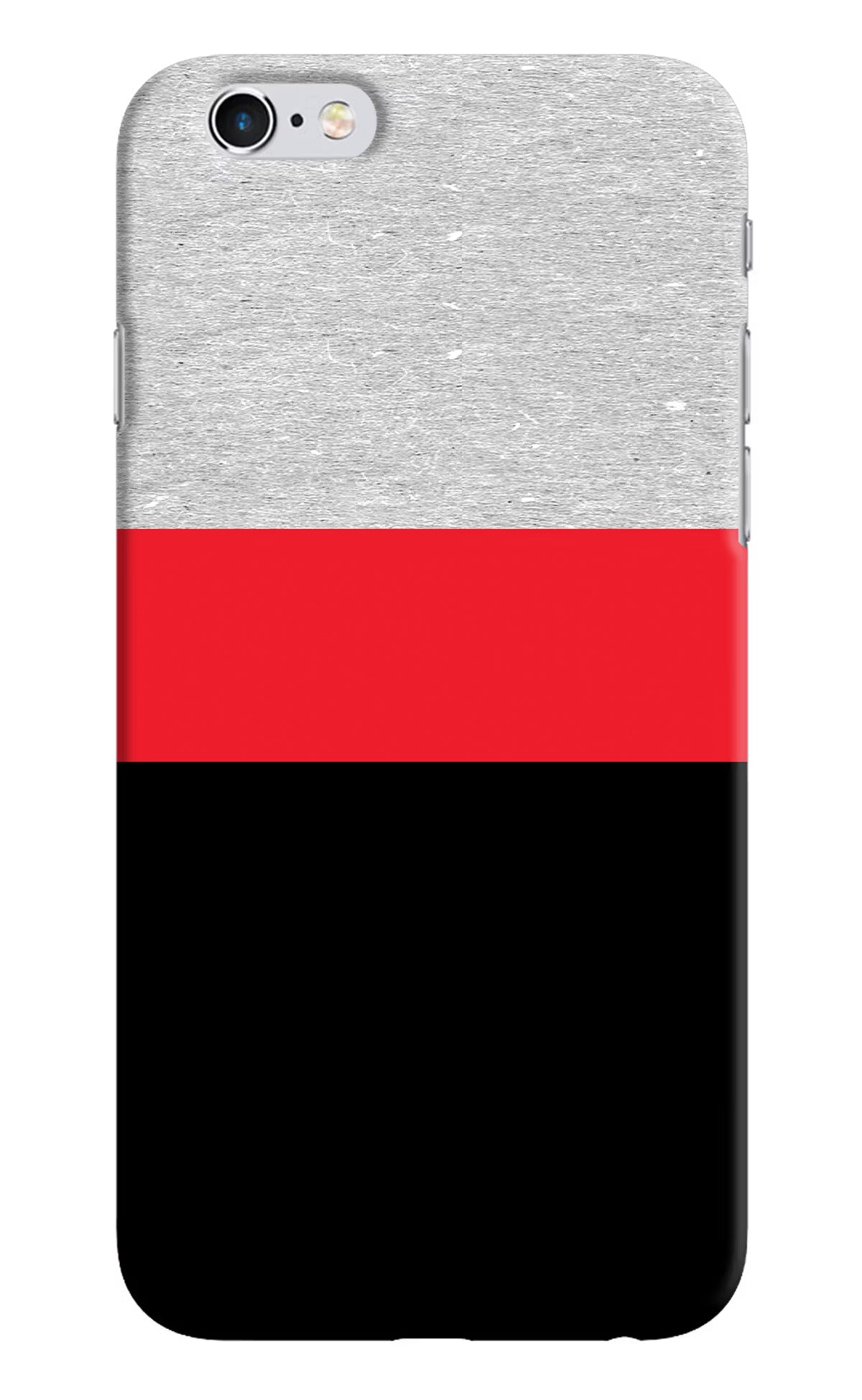 Tri Color Pattern iPhone 6/6s Hard Case Back Cover by Casekaro