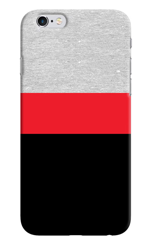 Tri Color Pattern iPhone 6/6s Hard Case Back Cover by Casekaro