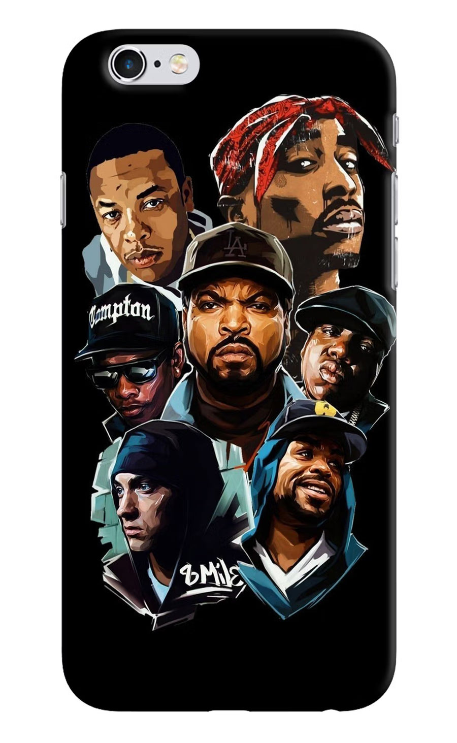 Rappers iPhone 6/6s Back Cover, Hard case