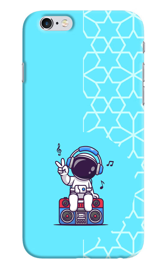 Cute Astronaut Chilling iPhone 6/6s Hard Case Back Cover by Casekaro