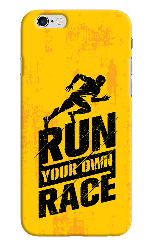 Run Your Own Race iPhone 6/6s Hard Case Back Cover by Casekaro