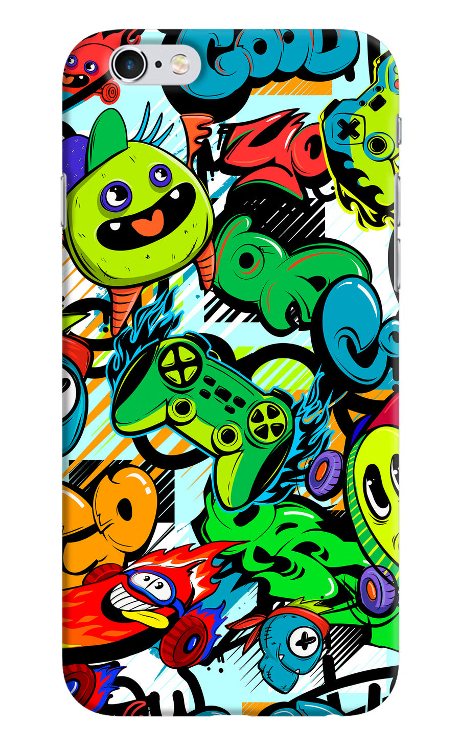 Game Doodle iPhone 6/6s Back Cover, Hard case