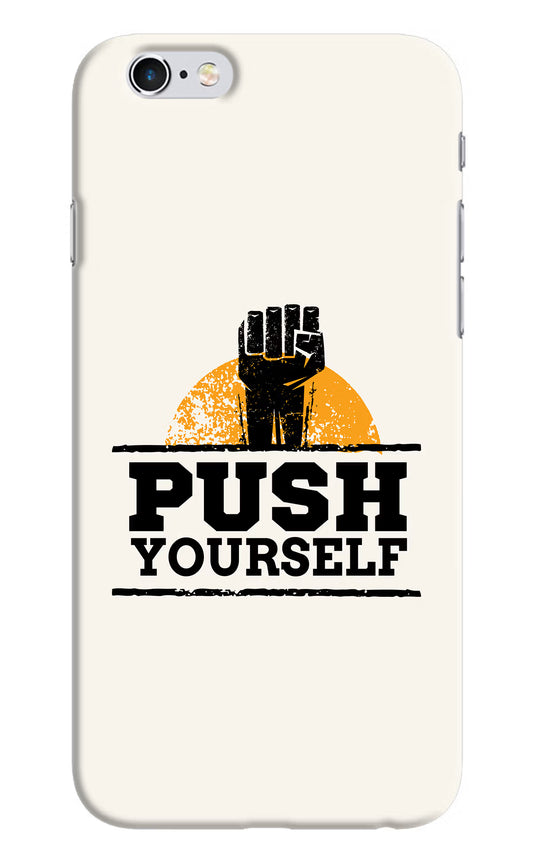 Push Yourself iPhone 6/6s Hard Case Back Cover by Casekaro