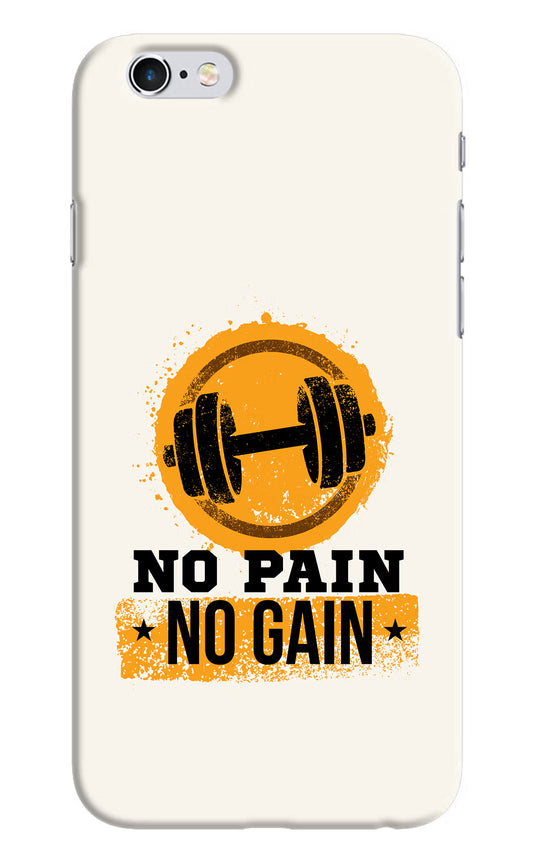 No Pain No Gain iPhone 6/6s Hard Case Back Cover by Casekaro