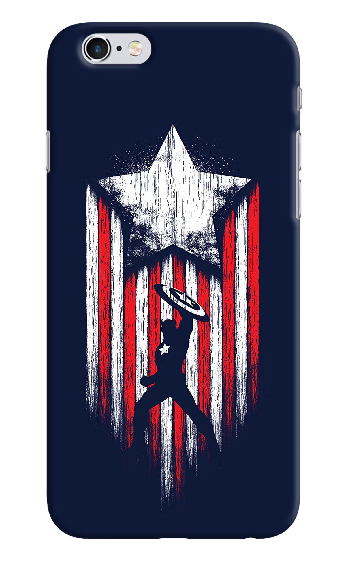 Captain America Marvel Art iPhone 6/6s Hard Case Back Cover by Casekaro