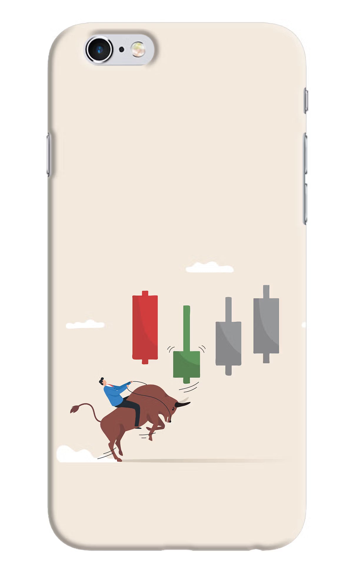 Bull Trading Momentum iPhone 6/6s Hard Case Back Cover by Casekaro